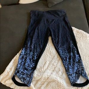 High Waisted Champion Cropped Workout Leggings